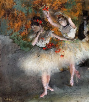 Edgar Degas Werke - zwei Tänzer Betreten der Bühne Edgar Degas